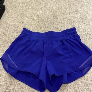 Lululemon athletic shorts. Purple/blue. Size 6